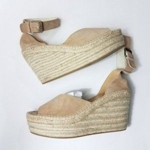 SOLUDOS Positano Espadrille Wedge Sandal Desert Size 10 NEW